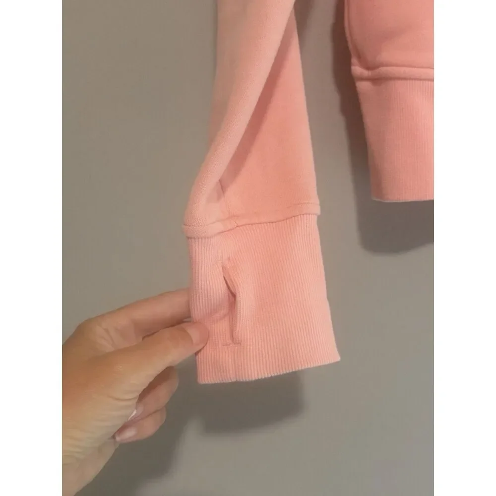Lululemon Scuba Full Zip Hoodie Jacket Strawberry Milkshake Athletic Thumbhole 6 - Picture 2 of 16